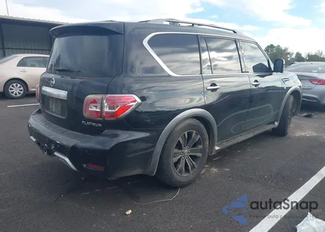 2017 Nissan Armada Platinum from USA, damaged, VIN JN8AY2NF0H9302969